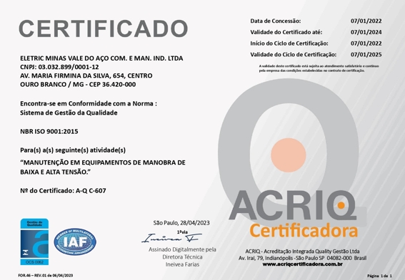 Certificado 9001